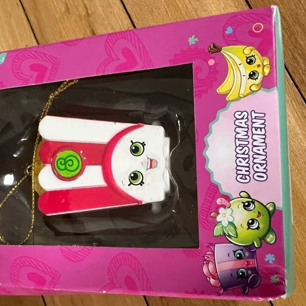 Shopkins POPPY CORN POPCORN CHRISTMAS TREE ORNAMENT in box‎